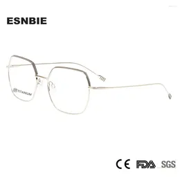 Sunglasses Frames High Quality IP Titanium Glasses Frame Square Men Or Women Prescription Ultralight Rectangle Eyeglasses Myopia Optical