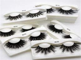 New 25mm 3D Mink Eyelashes False Eyelashes Crisscross Big Long Lashes 5D Faux Mink Eyelash Makeup Dramatic Mink Lashes Extension E4680348