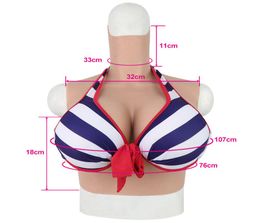 Artificial Silicone Fake Breast Form Roanyer Transgender dresser Male To Female Realistic dressing Boob Cosplay H Cup4662854