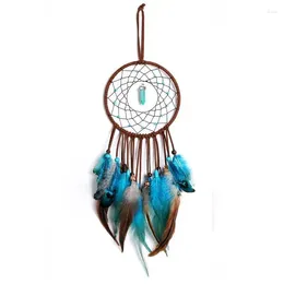 Decorative Figurines Wall Hanging Dreamcatchers Gem Crystal Tree Of Life Dream Catcher Home Decoration Room Wind Chimes Ornaments