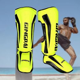 Professional Kickboxing Leg Guard Muay Ankle Protector Sparring MMA Shin Boxing Thickened Fighting Gear AnkleProtective Guards 240509
