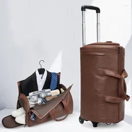 Duffel Bags Travel Trolley Suit Bag Storage Formal Carrying Crossbody Large Capacity Luggage With Wheels Handbag Borsa
