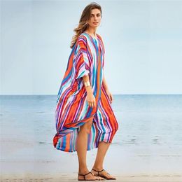 Women039s Swimwear Summer Long Swimsuit Cover Up Sexy Button Down V Neck Flowy Batwing Sleeve Maxi Dress For Beach9960544