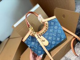 New brand designer bag tote bag classic Blue denim women shopping package clutch handbag fashion vintage high quality shoulder cross body bags Female Leisure