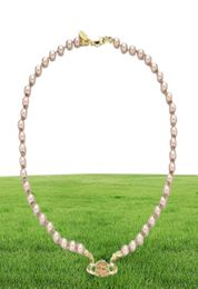 Fashion Crystal pearl necklace Clavicle Chain Beaded Necklace Baroque choker for women party Jewellery gift7076270