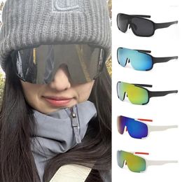 Outdoor Eyewear Sports Sunglasses Large Frame Cycling Sun Glasses Windproof Mountain Climbing Skiing Bike Goggles UV400 Protection