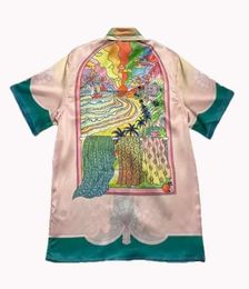 Casablanc Sicilian summer fairy tale dream short sleeve shirt men039s and women039s same style European and American style l6038184312774