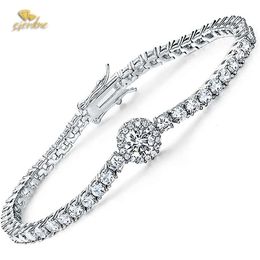 Designer vvs moissanite tennis bracelet for man woman white gold plated rapper hip hop iced out chain Jewellery sweethearts bracelets valentines day gift