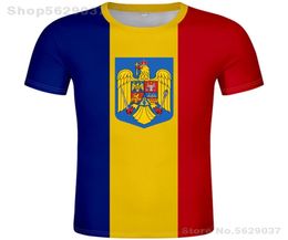 ROMANIA t shirt diy custom made name number rom TShirt nation flag ro romana romanian country college print po clothing 22071226780