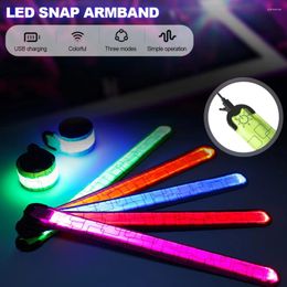 Party Decoration 1PC Sports Night Outdoor Running Armband LED Light Safety Belt Arm Leg Warning Wristband Cycling Bike Bicycle Glow Prop