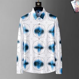 Mens Shirts Top horse Embroidery blouse Long Sleeve Solid Color Slim Fit Casual Business clothing Long-sleeved shirt Printed shirt z57