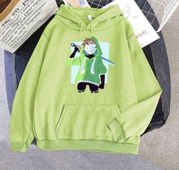 Dream Smp Hoodies Male Funny Cartoon Green Boy Boys Take The Sword Pattern Sweatshirt Unisex Harajuku Casual Pullover Tops G10196794223