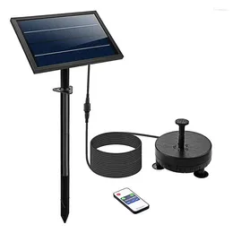 Garden Decorations Solar Fountain Pump Powered Water Remote Control For