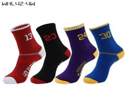 5 pairslot Super Star Basketball Socks Elite Thick Sports Socks Nonslip Durable Skateboard Towel Bottom Stocking1032194