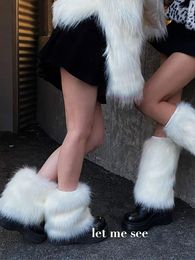 Women Socks Autumn 20cm-40cm Leg Warmer Handmade Knee Sleeve Japanese Harajuku Punk White