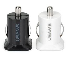 dual usb usams 5v 31A usb car charger fast charge adapter 2 port cellphone charger for iphone 7 8 plus x samsung s8 s8 plus iphon6344845