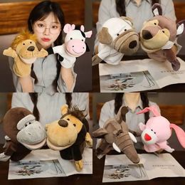 Stuffed animal toys finger stories puppets Cavai dolls educational baby toys lions elephants rabbits monkeys childrens gifts 240517