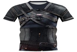 CLOOCL Men Tshirt Viking Tattoo Armour 3D Pattern Printed Women Shirt Unisex Short Sleeve Harajuku Casual Streetwear Tops 2205041027286