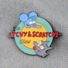 Funny mouse friends enamel pin childhood game movie film quotes brooch badge Cute Anime Movies Games Hard Enamel Pins
