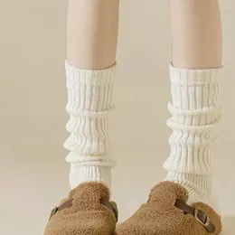 Women Socks Long Tube Good Elasticity Legwear Japanese Style Mid-calf Striped Women's With High Anti-slip