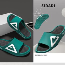 Slippers for women, durable for summer outings, sporty with thick soles and a feeling of stepping on feces. Slippers for indoor anti slip soft soles, beach slippers 38-45