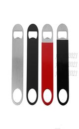 Unique Stainless Steel Large Flat Speed Bottle Cap Opener Remover Bar Blade Home el Professional Beer Bottle Opener LX22773197397