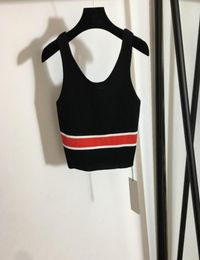 Women039s Knit Tanks Ladies Crop Top Blouse Cotton Vest Sexy Letter Camisole Letter Workout Bra Tshirt6993280