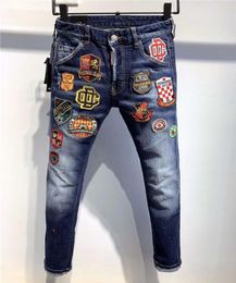 SS20 New Arrival Top Quality Brand Designer Men Denim Cool Guy Jeans Embroidery Pants Fashion Holes Trousers Italy Size 4454 97057820158