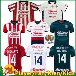 Soccer Jerseys 23 24 25 Chivas de Guadalajara Soccer Jerseys 2024 LIGA MX C COWELL AZALDIVAR CALDERON JMACIAS CHICHARITO AVEGA Men Women kids kit football shirt Pla