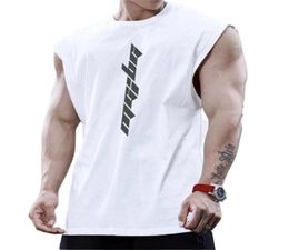 Men039s Tank Tops 2021 Bodybuilding Sports Men Gyms Fitness Workout Sleeveless Shirt Male Summer Loose Undershirt Running Vest44758885039