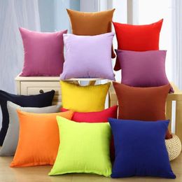 Pillow Candy Colour Cover Solid Case Decorative Pillowcase Seat Car Home Supply