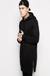 2018 Autumn Winter Long Sleeve Fleece Hoodies Sweatshirts For Men Side Zipper Pullover Men039s Out Sportswear Fashion Sports Ho1289880