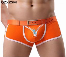 QZXZSM New 2020 Cotton Underwear Men Sexy Mens Underwear Boxers Cartoon Mens Cotton Boxer Shorts Print Men Underpants14259388