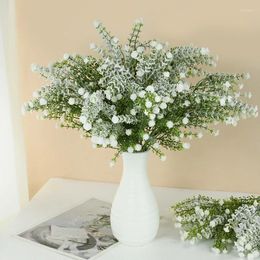 Decorative Flowers 70cm White Long Branch Gypsophila Flower Bouquet Artificial Home Garden Wedding Floral Arrangement DIY Decorations