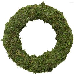 Decorative Flowers Moss Ring Dream Catcher Circle Coronas Para Puertas De Entrada DIY Wreath Garland Vine Christmas Material Decor