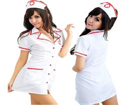 Sexy Nurse Costume Set Fantasias Lingerie 2018 Sexy Erotic Cosplay for WomenCostume Nurse Uniform Tempt VNeck Dress4762092