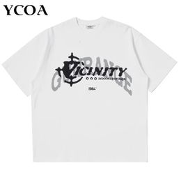 Mens T-shirt ultra-fine 100% pure cotton hip-hop Y2k street clothing Harajuku top graphic short sleeved T-shirt Korean fashion aesthetic clothing 240518