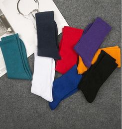 Black Red White Plain Mens Socks New Cotton Winter Sexy Long Business Socks Street Style Male Female Woman Sports Socks Christmas 8799356