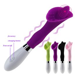 Powerful Oral Clit Tongue Licking Toy Clitoris Stimulator G Spot Big Vibrator Safe Silicone Masturbator Adult Sex Toys for Women8729605