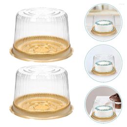 Take Out Containers 50 Pcs Cheesecake Box Favour Boxes Container With Clear Lids Plastic Carrier Slice Treasure Chest Transparent