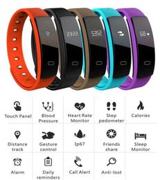 QS80 Wireless Smart Wristband Fitness Tracker Activity Trackers Blood Pressure Pedometer Heart Rate Monitor Sport Smart Watches S99592645