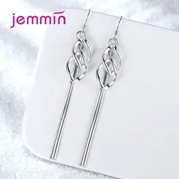 Dangle Earrings Fashion Tassel Long Style For Women 925 Silver Wave Jewelry High Quality Statement Wedding Bijoux