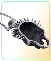 Pendant Necklaces Retro Gothic Skull Style Cocktail Party Biker Necklace For Men Stainless Steel Jewelry Male Pendants9579605