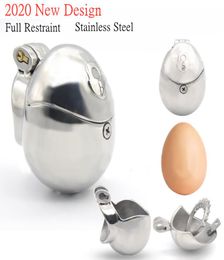 New Stainless Steel Fully Restraint Male Devices With Thorn Ring,Scrotum Ball Stretcher,Cock Cage,BDSM Sex Toys For Men6062708