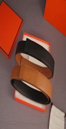 Reversible Belt Designer Belt With Yellow Gift Box Hbuckle Real Leather Belts for Men Width 34CM Luxury Fashion Women Belts5063819