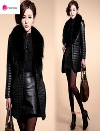Neue Mode Frauen Leder Jacke Plus Size Coat Frauen Faux Pelzjacke Modemarke Long Overtock7349357