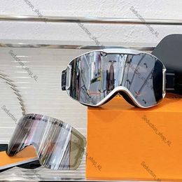 أزياء نساء لويزفيوت التزلج نظارات نظارات مصممة على وجه القناع الشمسي نظارات شتوية المنافسة المحترفة واقية مضادة للضباب إطار كبير الحجم مع المربع الأصلي 450