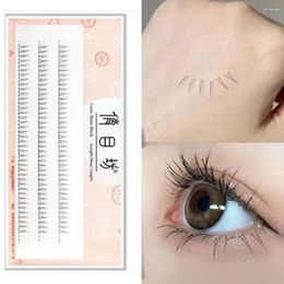 False Eyelashes Individual Lashes 120 Clusters V-Shaped Lower 5/6/7mm Natural Under Eyelash Easy Grafting Makeup Extension Tools