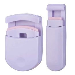 Eyelash Curler 1 plastic eyelash curler tool set aid styling cosmetic makeup purple Q0517