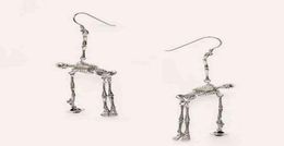 Punk Skeleton Bones Gothic Moving Part Spooky Drop Earrings Vintage Skeleton Skull Dangle Earrings for Women Jewelry Party Gifts H7185226